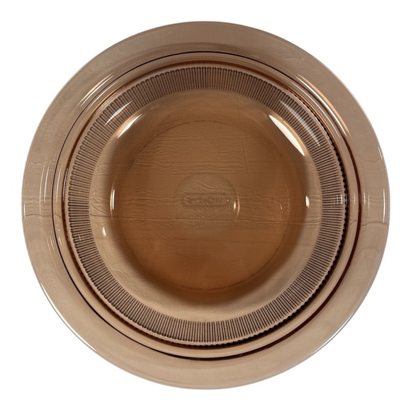 Corning Ware Vision Amber V-32-B Ribbed 1.5 Qt Round Casserole Dish - No Lid - Picture 5 of 7